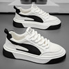 Autumn Men's Shoes 2025 New Niche Design Versatile Casual Sneakers Youth Thick-Soled Sports White Trendy Shoes