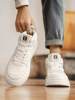 High-Top Men's Shoes, Autumn and Winter 2025 New Korean Style Trendy Versatile Casual Air Force One Height-Increasing White Sneakers