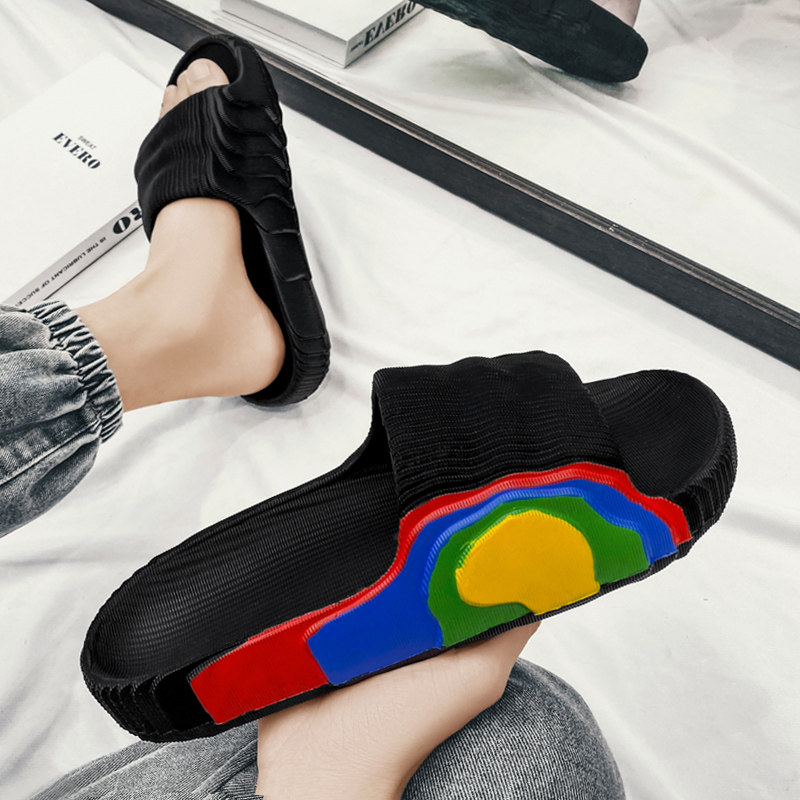 Coconut Slippers Men's Summer 2022 New Trends Outside Wearing Shit Sensation Non-slip Stink Beach Sandals Sandals Sandals Shoes