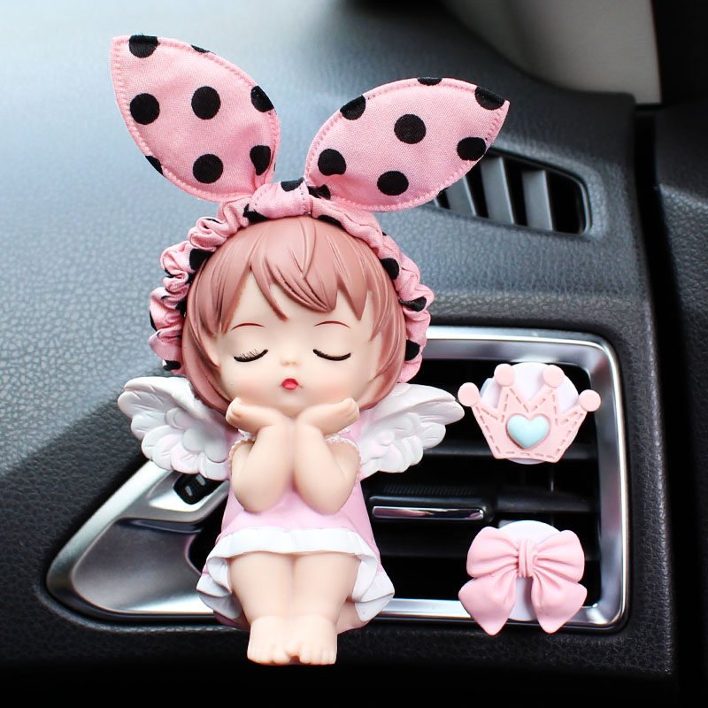 アニーベイビー カーエアコン吹き出し口用香水エンジェルぬいぐるみ 車用エアコン装飾 かわいい車内芳香オーナメント