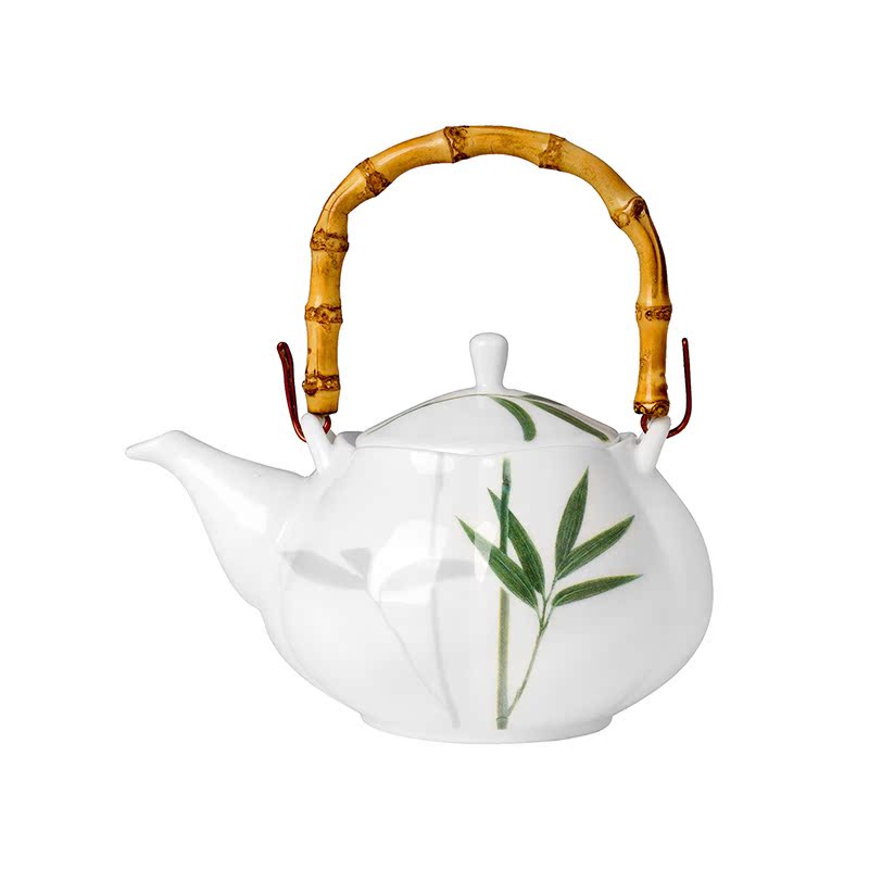 HAENGNAM Han Guoxing south China bamboo tea rhyme eight skull porcelain tea set glair teapot teacup