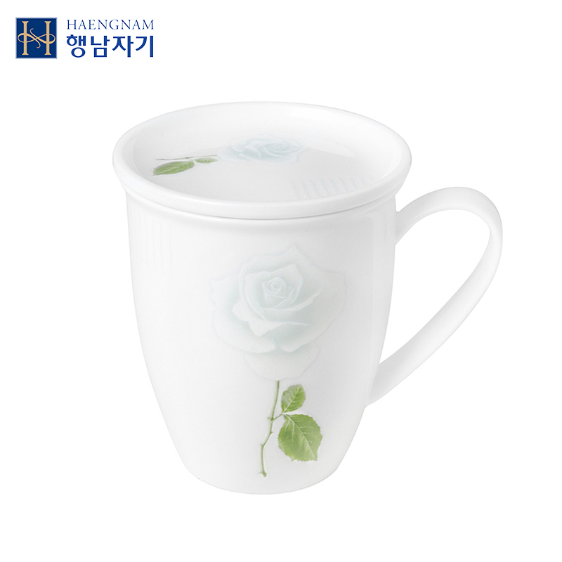 HAENGNAM apricot south green rose ipads China porcelain with cover keller cup - glazed in ordinary packaging