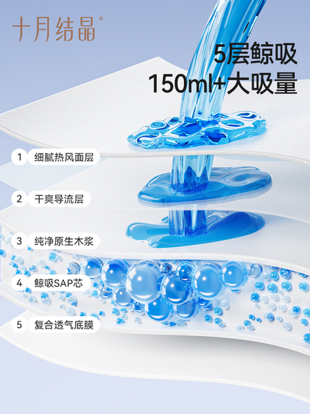 十月结晶防溢乳垫一次性溢乳垫冬季超薄隔奶垫产后防漏乳贴100片 — 4
