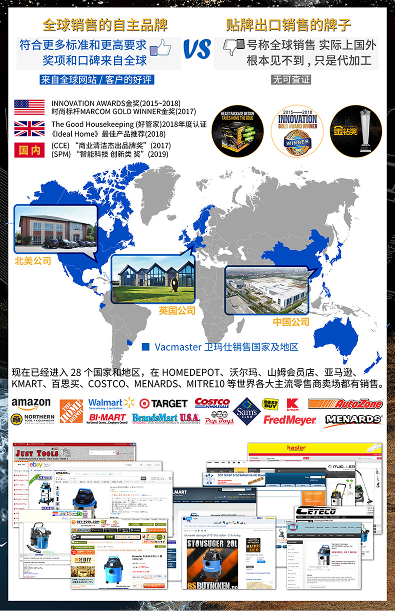 美国 Vacmaster 吸尘器 干湿吹三用 18L 图3