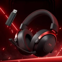 GT95Max, черный и красный (Bluetooth 6.0 + беспроводная связь 2.4G + приемник Type-C + сверхдлительное время автономной работы 200 часов + высококачественное объемное звучание 7.1)