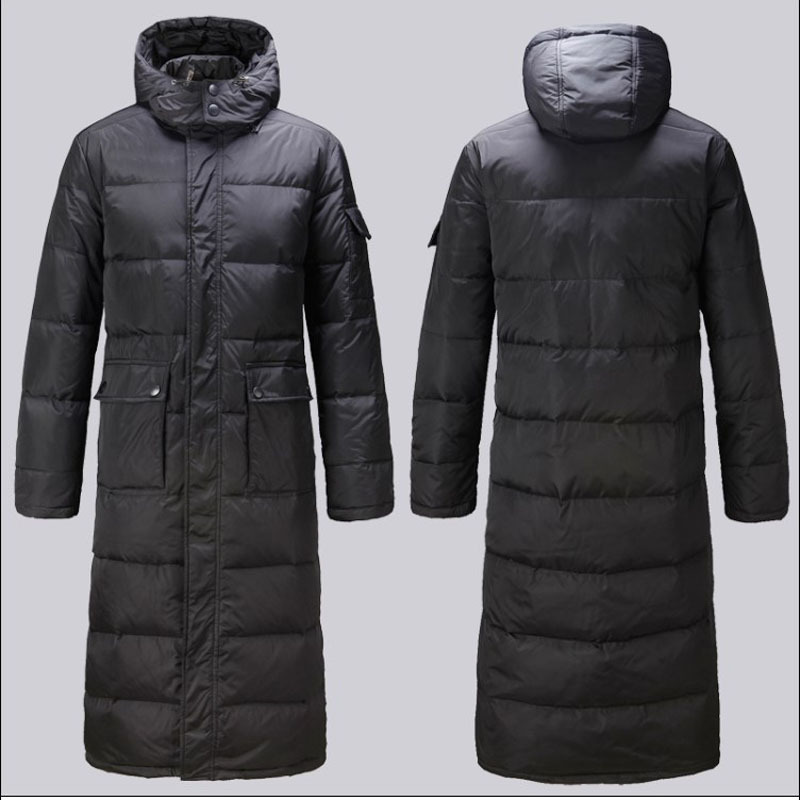 Winter Men's Extra-Long down Jacket, Thickened Over-The-Knee Cotton Coat, Plus Size Hooded Outdoor Sports Cotton Coat Winter Men's Extra-Long down Jacket, Thickened Over-The-Knee Cotton Coat, Plus Size Hooded Outdoor Sports Cotton Coat