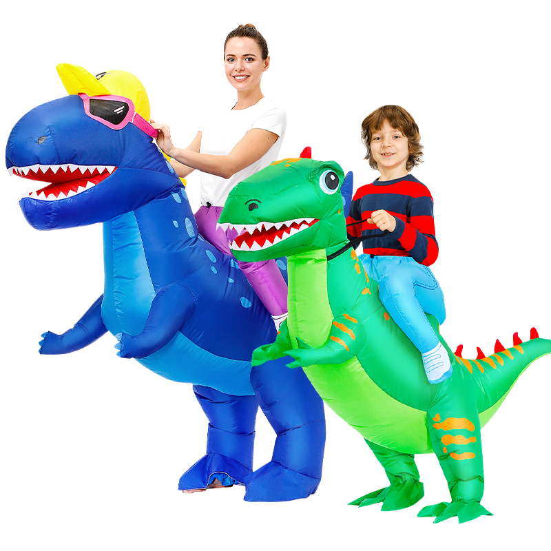 Children's dinosaur inflatable suit to serve adult dinosaur COS clothing Skyhorse animal clothes for riding inflatable clothes
