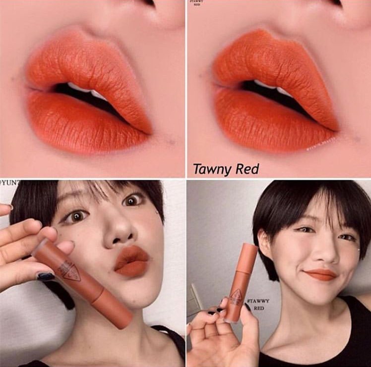 Mô hình nổ mìn ▲ Hàn Quốc 3CE mờ môi bóng son bóng CHANGE MODE / TAWNY RED / NULL SET - Son bóng / Liquid Rouge son bóng hồng đất	