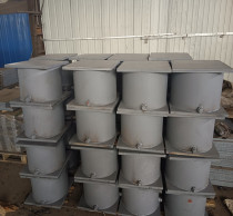 Bridge temporary support temporary sand bucket sandbox removable beam bottom steel plate rubber support customization