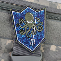 Military Fans Outdoor Solid Embroidery Individuality Magic Sticker Octopus Octopus Octopus Octopus Tactical Backpack Magic Patch Octopus Stickup