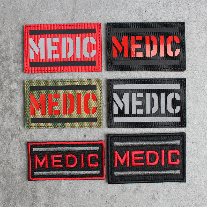 MEDIC Health Fellow Embroidery Magic Posted Laser Engraving Outdoor Morale IR Reflective Tactical Medical Magic Paste