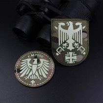 Boutique laser engraving night light recognition Chapter Night magic posting round German eagle badge army charm chapter
