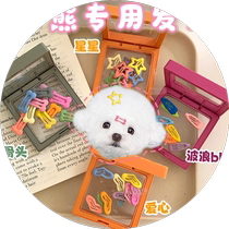 West Highland White Terrier special hairpin headwear that does not fall off dog mini hairpin hairpin clip hair accessories bb clip accessories
