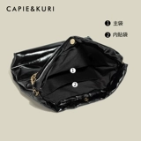 Цепь, весенняя вместительная и большая сумка на одно плечо, на цепочке