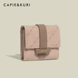 CAPIE&KURI简约短夹女2025新款Cornetto卡位折叠皮夹长版零钱包