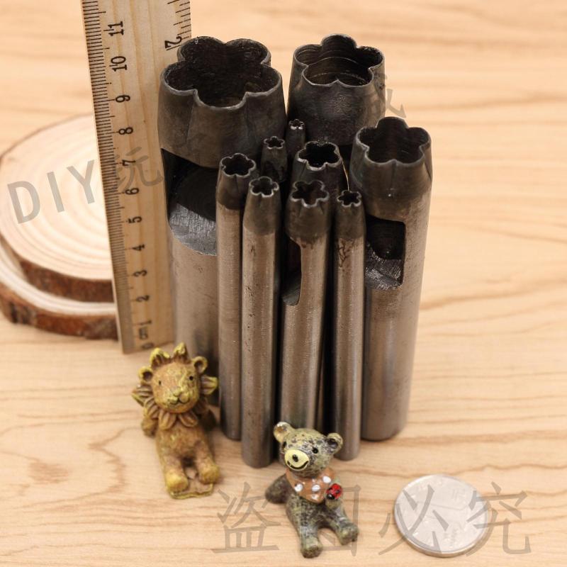 Plum Blossom Shaped Punch Hole Instrumental Punch DIY belt girdle Hole Instrumental Bag Handbags decorated by hand Five petals Plum Flush-Taobao