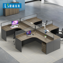 Desk Simple modern staff work table and chair combination modern screen double staff conference desk computer desk