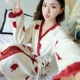 Mùa thu và mùa đông dễ thương nhung san hô dày áo ngủ nữ dài phần flannel đồ ngủ phụ nữ áo choàng ngủ váy hai mảnh áo choàng mùa đông