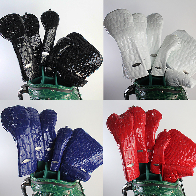 Value promotion American ouul golf club cover club head protective cover crocodile pattern pu leather thickening and velvet