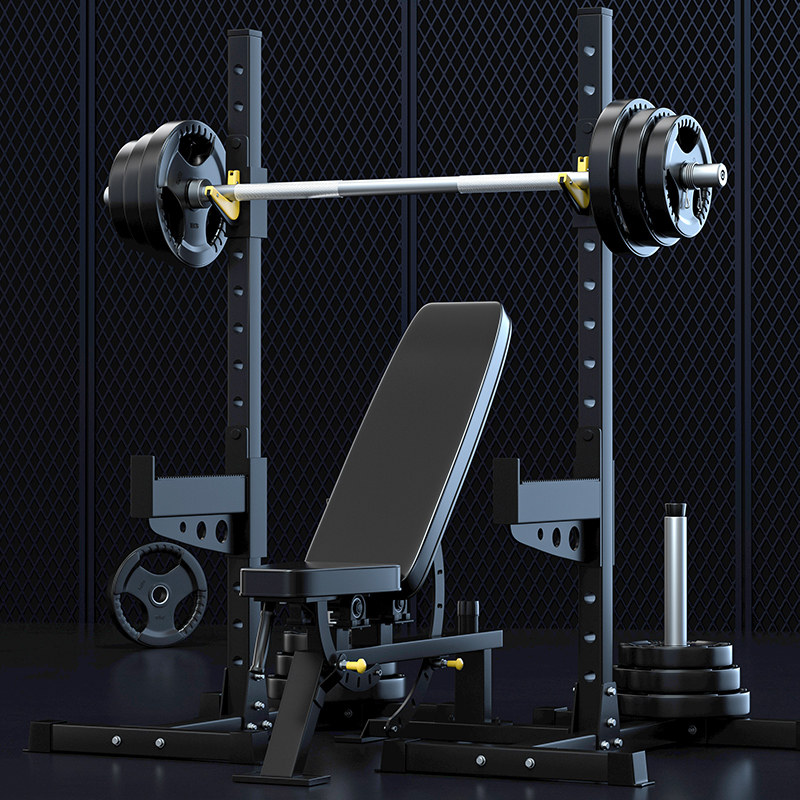 Longyi Smith Machine Free Deep Squatting Multifunction Sleeper weightlifting bed gantry rack Home Fitness Equipment