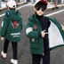 Winter Jacket 2020 New Mid-Day Kids mùa đông Hàn Quốc phiên bản Airy Thêm Jacket Spider-Man cho trẻ em áo gió. 