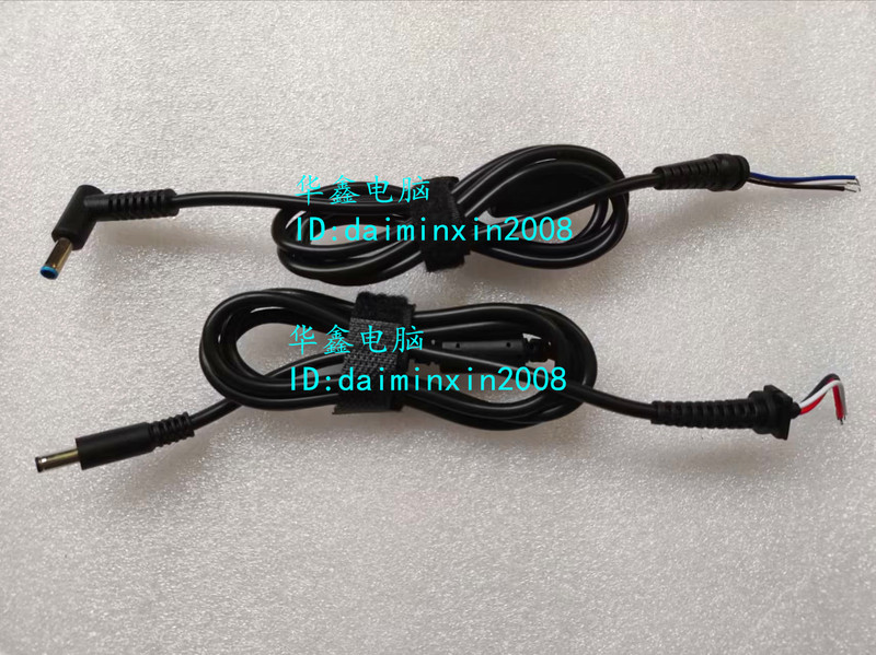 HP Dell Laptop Power Cord Dc Plug 4.5*3.0 Small Round Port with Pin Laptop Dc Cable