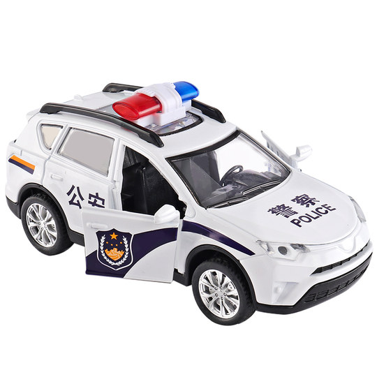 Children's police car toy model simulation car car model boy alloy ambulance police car 110 toy car