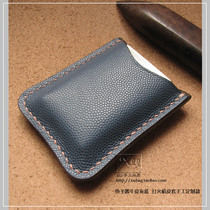 XU Handmade Custom Apply of Multi-Size Fish Sauce Cow Leather Lighter Cover Grey Blue such as Sesame Treasure
