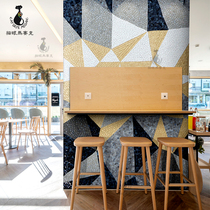 Cat Eye Brief Modern Living Room Genguan Mosaic Cut Painting Background Wall Aisle Crystal Puzzle Customize Tile