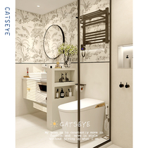 Cat Eye Minimum Light Toilet Tile Retro tile Cream Toilet Wall Tile Kitchen Microcement Floor tile