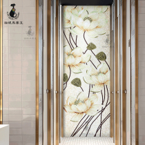 Cat Eye Personality Custom Modern Chinese Mosaic Genguan Cut Painting Background Wall Crystal Puzzle Living Room Tile