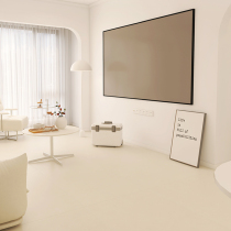 Cat Eye Cream White Living Room Microcement Cement Tile Slim Mate Floor tile 750x1500