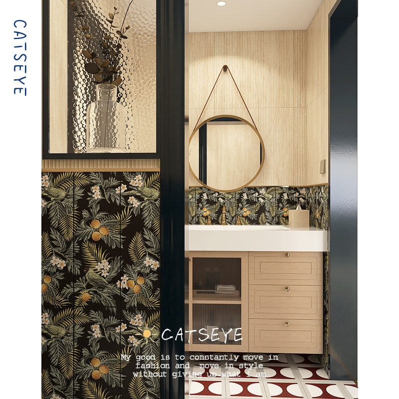 Cat Eye Retro Toilet tile tile floor tile French toilet wall tile bathroom toilet kitchen floor tile tile