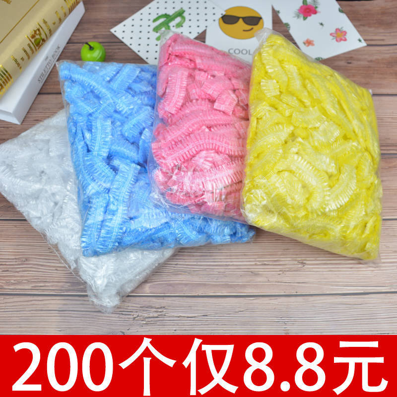 Disposable bath cap thickened waterproof plus size hotel Women's waterproof bath dyed hair long hair film special oiled oil