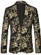 Fashionable and handsome casual formal wear foreign trade business men's three-dimensional tailoring single-breasted white background floral print suit