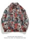 Hong Kong style colorful jacket autumn handsome big flower trend rose flower print jacket men's personalized loose performance clothes