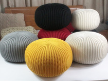 HRM factory direct new handmade knitted bean chair cushion futon shooting props sofa accessories