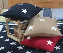 New European-style cotton five-pointed star knitted cushion wool cushion pillow core