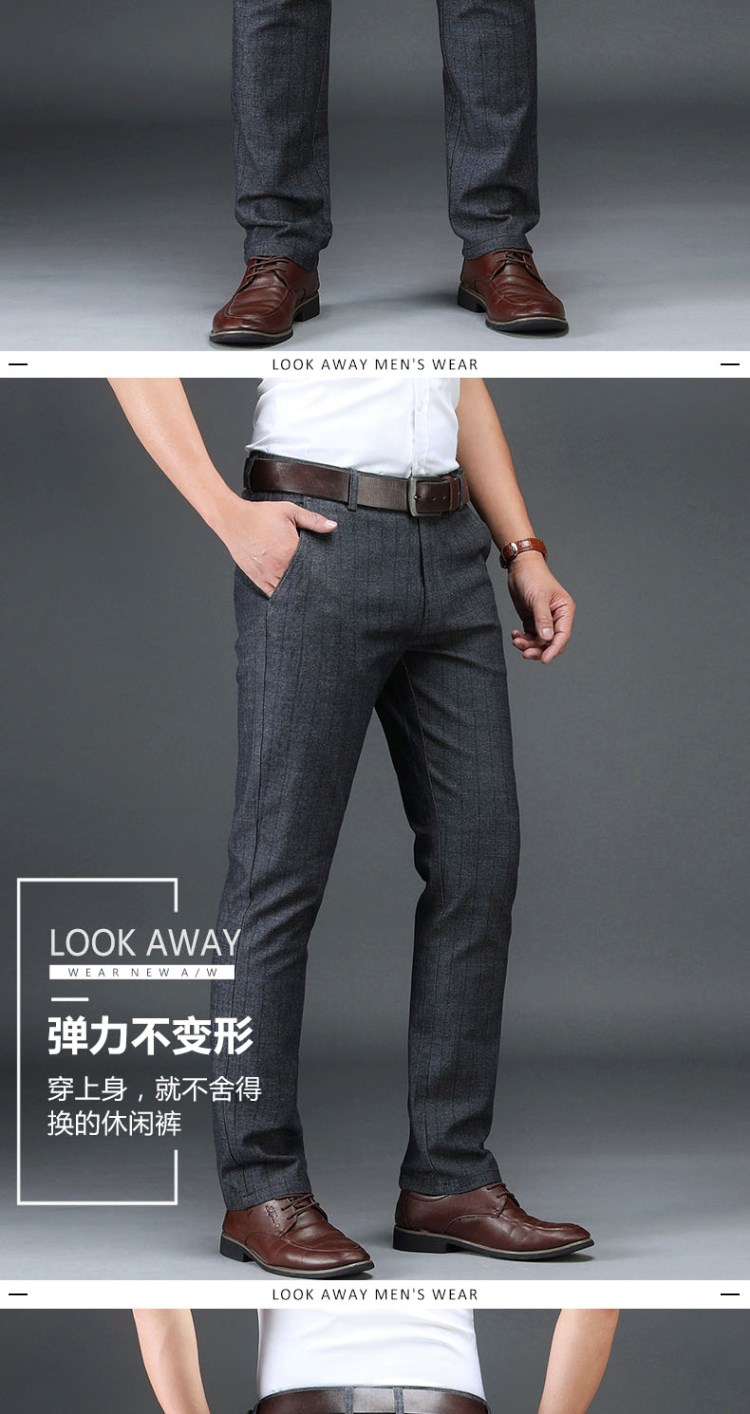 Quần nam mùa xuân Quần âu Quần dài cho nam Quần nam thẳng 2019 Quần mới mùa đông Quần lỏng cho nam - Quần quần giữ nhiệt nam
