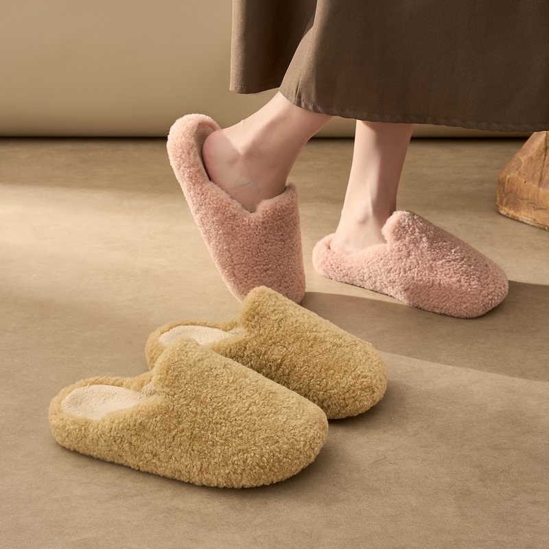 Women's 2026 New Autumn and Winter Birkenstock-Style Cotton Slippers, Women's Home Silent Furry Slippers, Simple Non-Slip Outdoor Wear Women's 2026 New Autumn and Winter Birkenstock-Style Cotton Slippers, Women's Home Silent Furry Slippers, Simple Non-Slip Outdoor Wear