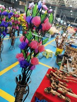 Simulation of Magnolia single flower wedding decoration flower floor ornaments Magnolia dried flower window decoration fake flower silk flower