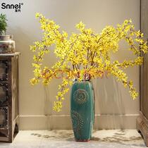 Elegant Home Family Office Large Flower Imports Forsythia Flowers Yellow Wood Inch Inch Gold Flowers 5 branches