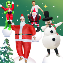 Riding Santa Claus Inflatable Christmas Dress Package Riding Trip Dress Riding Toys Acting Clothes Funny Couple