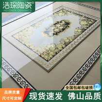 Living room tiles mosaic floor tiles restaurant aisle entrance hall polished crystal tiles puzzle carpet flower gilded tiles and floor tiles