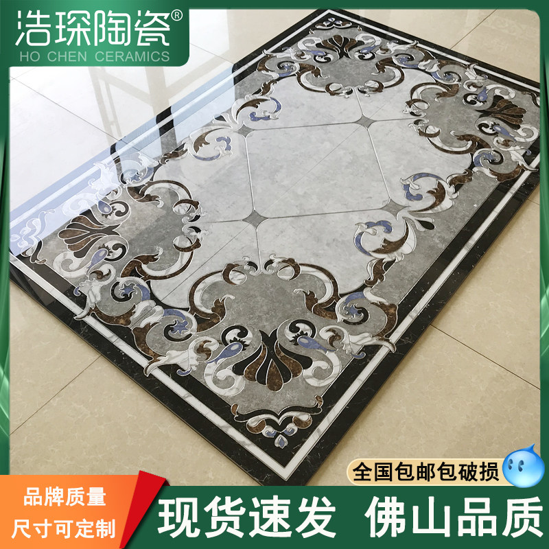 European-style mosaic floor tiles 800x800 living room bedroom corridor porch non-slip wear-resistant parquet tiles polished crystal tiles