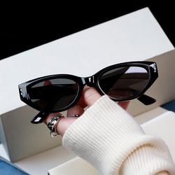 Cat-Eye Jennie Same Style Sunglasses for Women with Square and Round Faces 2025 New Retro European and American Myopic Women's Sunglasses for Men