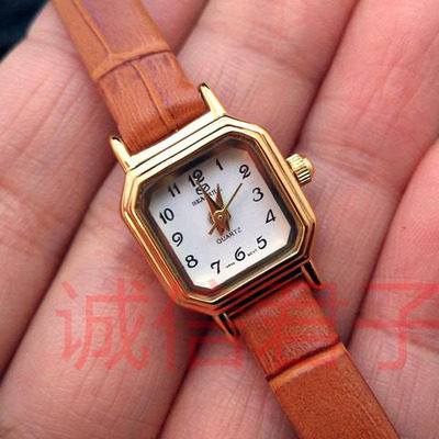 Domestic goods old watch inventory original quartz watch Seagull ultra-small Japanese movement watch Gold belt women's watch