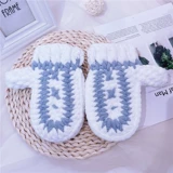 Перчатки ручной работы, плетеный удерживающий тепло мультяшный милый набор материалов, DIY, рождественский подарок, подарок на день рождения