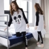 Phiên bản Hàn Quốc của bộ phim hoạt hình lady pyjama dài tay giản dị kích thước lớn cô gái dễ thương phù hợp với mùa xuân và mùa thu đông dịch vụ nhà bộ đồ dài tay nữ Giống cái