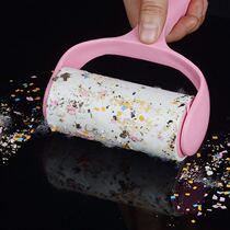 Household wool peelable roller hair suction machine clothes sticky paper roller clothes dust removal paper hair brush